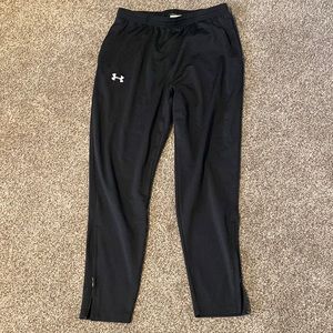Large black Under Armour jogger sweatpants.